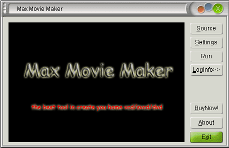 Screenshot of Max Movie Maker